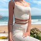 Top Arambol Tejido Beige